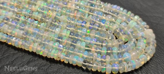 Aaa+ Quality Natural Ethiopian Opal Raw Uncut Chip Gemstone Beads,ethiopian Opal Raw Uncut Beads,34"brown Opal Bead For Handmade Jewelry