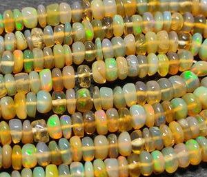 Shop Opal Rondelle Beads! Rare Ethiopian Opal Smooth Rondelle Shape Gemstone Beads Strand |Ethiopian Fire Opal Beads Strand | 2.00-4.00 MM Ethiopian Opal Beads Strand | Natural genuine rondelle Opal beads for beading and jewelry making.  #jewelry #beads #beadedjewelry #diyjewelry #jewelrymaking #beadstore #beading #affiliate #ad