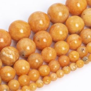 Orange Calcite Beads Genuine Natural Grade AA Gemstone Round Loose Beads 4MM 6MM 8MM 10MM 12MM Bulk Lot Options | Natural genuine round Orange Calcite beads for beading and jewelry making.  #jewelry #beads #beadedjewelry #diyjewelry #jewelrymaking #beadstore #beading #affiliate #ad