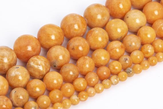 Orange Calcite Beads Genuine Natural Grade Aa Gemstone Round Loose Beads 4mm 6mm 8mm 10mm 12mm Bulk Lot Options