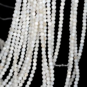 Shop Pearl Beads! 3mm Ivory Pearl Shell Gemstone Grade A Ivory White Round Loose Beads 16 inch Full Strand (90113619-107 – 3mm D) | Natural genuine beads Pearl beads for beading and jewelry making.  #jewelry #beads #beadedjewelry #diyjewelry #jewelrymaking #beadstore #beading #affiliate #ad