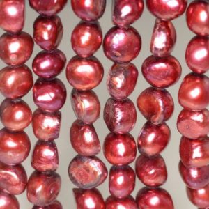Shop Pearl Round Beads! Titanium Pearl Gemstone Grade A Red Potato Round 10x9MM Loose Beads 7 inch Half Strand (90190834-B83) | Natural genuine round Pearl beads for beading and jewelry making.  #jewelry #beads #beadedjewelry #diyjewelry #jewelrymaking #beadstore #beading #affiliate #ad
