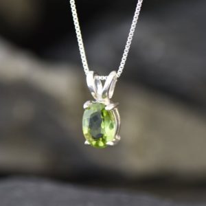 Shop Peridot Pendants! Small Peridot Pendant, Natural Peridot, Dainty Green Pendant, August Birthstone, Dainty Necklace, 2 Carat Oval Pendant, Solid Silver Pendant | Natural genuine Peridot pendants. Buy crystal jewelry, handmade handcrafted artisan jewelry for women.  Unique handmade gift ideas. #jewelry #beadedpendants #beadedjewelry #gift #shopping #handmadejewelry #fashion #style #product #pendants #affiliate #ad
