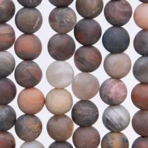 Shop Petrified Wood Beads! Genuine Natural Petrified Wood Jasper Gemstone Beads 8MM Matte Brown Round AAA Quality Loose Beads (109958) | Natural genuine round Petrified Wood beads for beading and jewelry making.  #jewelry #beads #beadedjewelry #diyjewelry #jewelrymaking #beadstore #beading #affiliate #ad
