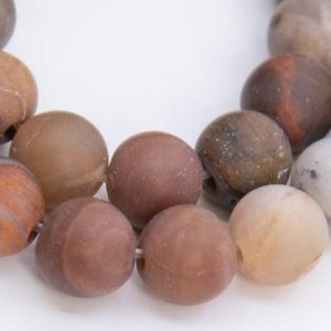 Shop Petrified Wood Beads! Genuine Natural Petrified Wood Jasper Gemstone Beads 6MM Matte Brown Round AAA Quality Loose Beads (109957) | Natural genuine round Petrified Wood beads for beading and jewelry making.  #jewelry #beads #beadedjewelry #diyjewelry #jewelrymaking #beadstore #beading #affiliate #ad