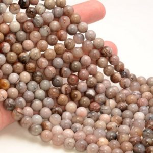 Shop Petrified Wood Beads! 8mm Petrified Wood Agate Gemstone Grade AA Light Brown Round 8mm Loose Beads 15.5 inch Full Strand  LOT 1,2,6,12 and 50 (80000393-785) | Natural genuine round Petrified Wood beads for beading and jewelry making.  #jewelry #beads #beadedjewelry #diyjewelry #jewelrymaking #beadstore #beading #affiliate #ad