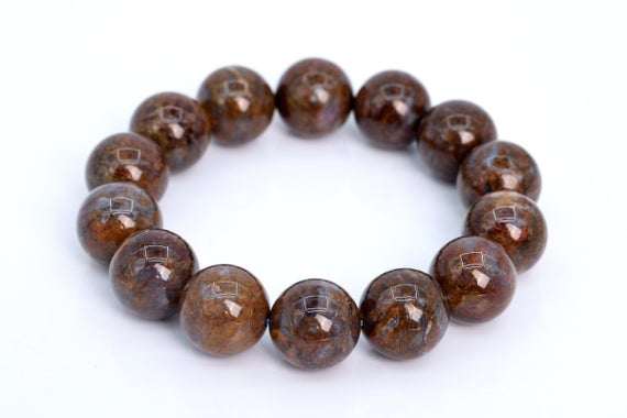 14 Pcs - 15mm Pietersite Beads Grade Aaa Genuine Natural Round Gemstone Loose Beads (105793)