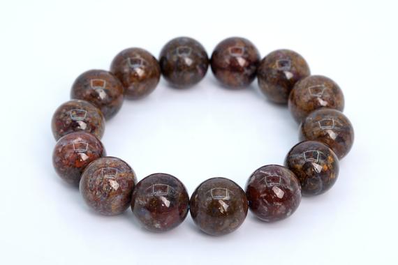 14 Pcs - 15mm Pietersite Beads Grade Aaa Genuine Natural Round Gemstone Loose Beads (105786)