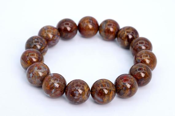 15 Pcs - 14mm Pietersite Beads Grade Aaa Genuine Natural Round Gemstone Loose Beads (105789)