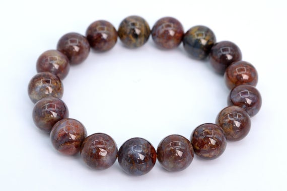 17 Pcs - 12mm Pietersite Beads Grade Aaa Genuine Natural Round Gemstone Loose Beads (105781)