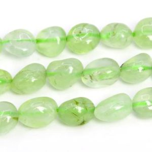 Shop Prehnite Chip & Nugget Beads! 7-9MM Prehnite Beads Pebble Nugget Grade A Genuine Natural Gemstone Beads 15.5" / 7.5" Bulk Lot Options (108417) | Natural genuine chip Prehnite beads for beading and jewelry making.  #jewelry #beads #beadedjewelry #diyjewelry #jewelrymaking #beadstore #beading #affiliate #ad