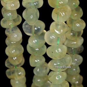 Shop Prehnite Chip & Nugget Beads! 16×8-12x6mm Prehnite Gemstone Pebble Nugget Loose Beads 7 inch Half Strand LOT 1,2 and 6 (90144120-B24-542) | Natural genuine chip Prehnite beads for beading and jewelry making.  #jewelry #beads #beadedjewelry #diyjewelry #jewelrymaking #beadstore #beading #affiliate #ad