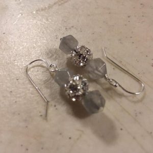 Shop Quartz Crystal Earrings! Gray Earrings – Quartz Jewelry – Sterling Silver Jewellery – Crystals – Beaded – Gemstone | Natural genuine Quartz earrings. Buy crystal jewelry, handmade handcrafted artisan jewelry for women.  Unique handmade gift ideas. #jewelry #beadedearrings #beadedjewelry #gift #shopping #handmadejewelry #fashion #style #product #earrings #affiliate #ad