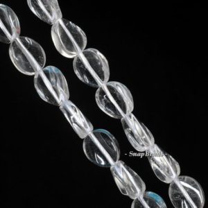 Shop Quartz Crystal Bead Shapes! 12x10mm Rock Crystal Gemstone Grade A Twist Oval Loose Beads 8 inch Half Strand (90144056-B3-506) | Natural genuine other-shape Quartz beads for beading and jewelry making.  #jewelry #beads #beadedjewelry #diyjewelry #jewelrymaking #beadstore #beading #affiliate #ad