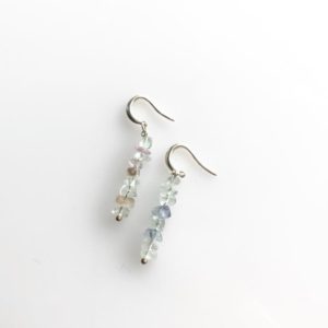 Rainbow Fluorite raw crystal earrings, empath jewelry, spiritual stones, mindfulness jewelry | Natural genuine Gemstone earrings. Buy crystal jewelry, handmade handcrafted artisan jewelry for women.  Unique handmade gift ideas. #jewelry #beadedearrings #beadedjewelry #gift #shopping #handmadejewelry #fashion #style #product #earrings #affiliate #ad