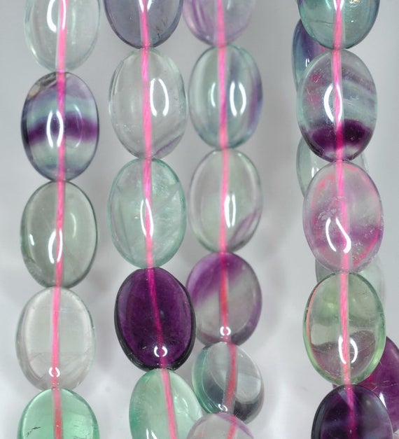 14x10mm Rainbow Fluorite Gemstone Grade Aa Oval Loose Beads 15.5 Inch Full Strand (90187698-691) 14x10mm Rainbow Fluorite Gemstone Grade Aa Oval Loose Beads 15.5 Inch Full Strand (90187698-691)