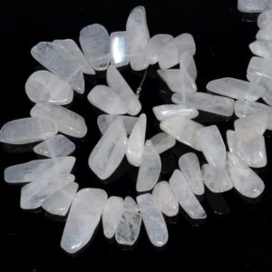 Shop Rainbow Moonstone Bead Shapes! 17-30MM  Rainbow Moonstone Gemstone Stick Slice Loose Beads 15.5 inch Full Strand (80001836-A20) | Natural genuine other-shape Rainbow Moonstone beads for beading and jewelry making.  #jewelry #beads #beadedjewelry #diyjewelry #jewelrymaking #beadstore #beading #affiliate #ad