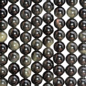 Shop Rainbow Obsidian Beads! 10mm Rainbow Obsidian Gemstone Grade A Round 10mm Loose Beads 7.5 inch Half Strand (90183142-400) | Natural genuine round Rainbow Obsidian beads for beading and jewelry making.  #jewelry #beads #beadedjewelry #diyjewelry #jewelrymaking #beadstore #beading #affiliate #ad