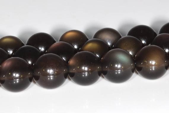 Rainbow Obsidian Transparent Beads Grade Aaa Genuine Natural Gemstone Round Loose Beads 6mm 8mm 10mm 12mm Bulk Lot Options