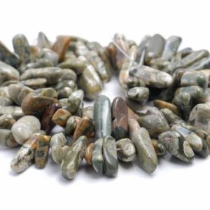 12-16MM  Rhyolite Gemstone Stick Pebble Chip Loose Beads 16 inch  (80002155-A4) | Natural genuine chip Rainforest Jasper beads for beading and jewelry making.  #jewelry #beads #beadedjewelry #diyjewelry #jewelrymaking #beadstore #beading #affiliate #ad