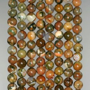 Shop Rainforest Jasper Round Beads! 4MM Rhyolite Gemstone Grade AA Forest  Green Brown Round 4MM Loose Beads 15.5 inch Full Strand BULK LOT 1,3,5,10 and 50 (90183459-787) | Natural genuine round Rainforest Jasper beads for beading and jewelry making.  #jewelry #beads #beadedjewelry #diyjewelry #jewelrymaking #beadstore #beading #affiliate #ad