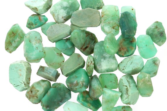 Raw Chrysoprase Pieces, Rough Natural Chrysoprase, Raw Australian Jade, Bulk Chrysoprase Crystal, Raw Gemstone, Lchrysoprase001