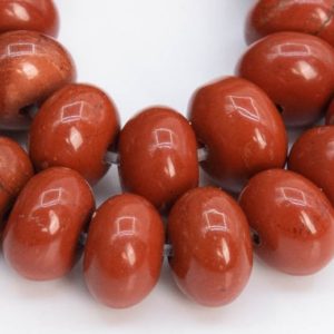 Genuine Natural Jasper Gemstone Beads 6x4MM Red Rondelle AA Quality Loose Beads (102202) | Natural genuine rondelle Red Jasper beads for beading and jewelry making.  #jewelry #beads #beadedjewelry #diyjewelry #jewelrymaking #beadstore #beading #affiliate #ad