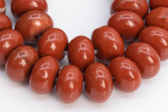 Genuine Natural Jasper Gemstone Beads 6x4mm Red Rondelle Aa Quality Loose Beads (102202)