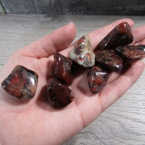 Shop Tumbled Red Jasper Crystals & Pocket Stones! Red Jasper 1 inch + Tumbled Stone T470 | Natural genuine stones & crystals in various shapes & sizes. Buy raw cut, tumbled, or polished gemstones for making jewelry or crystal healing energy vibration raising reiki stones. #crystals #gemstones #crystalhealing #crystalsandgemstones #energyhealing #affiliate #ad