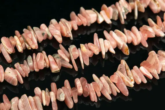 12-24x3-5mm Rhodochrosite Beads Stick Pebble Chip Argentina Grade Aa Genuine Natural Loose Beads 15.5" / 7.5" Bulk Lot Options (111267)