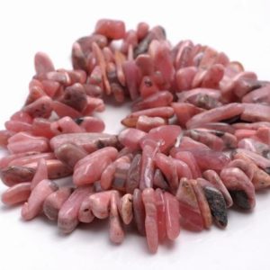 Shop Rhodochrosite Chip & Nugget Beads! 13-15MM  Rhodochrosite Gemstone Stick Pebble Chip Loose Beads 7.5 inch  (80001888 H-A24) | Natural genuine chip Rhodochrosite beads for beading and jewelry making.  #jewelry #beads #beadedjewelry #diyjewelry #jewelrymaking #beadstore #beading #affiliate #ad