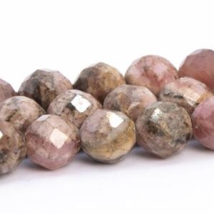 Shop Rhodochrosite Beads! 6MM Pink Brown Rhodochrosite Beads Grade A Genuine Natural Gemstone Faceted Round Loose Beads 15.5" / 7.5" Bulk Lot Options (113240) | Natural genuine beads Rhodochrosite beads for beading and jewelry making.  #jewelry #beads #beadedjewelry #diyjewelry #jewelrymaking #beadstore #beading #affiliate #ad
