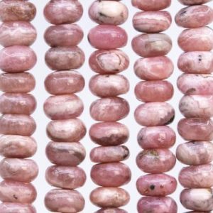 Shop Rhodochrosite Rondelle Beads! 51 Pcs – 6x4MM Gray Pink Rhodochrosite Beads Argentina Grade A+ Genuine Natural Rondelle Gemstone Loose Beads (115496) | Natural genuine rondelle Rhodochrosite beads for beading and jewelry making.  #jewelry #beads #beadedjewelry #diyjewelry #jewelrymaking #beadstore #beading #affiliate #ad