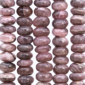 Shop Rhodochrosite Rondelle Beads! 51 Pcs – 6x4MM Brown Pink Rhodochrosite Beads Argentina Grade A Genuine Natural Rondelle Gemstone Loose Beads (115495) | Natural genuine rondelle Rhodochrosite beads for beading and jewelry making.  #jewelry #beads #beadedjewelry #diyjewelry #jewelrymaking #beadstore #beading #affiliate #ad