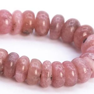 Shop Rhodochrosite Rondelle Beads! 6x3MM Argentina Rhodochrosite Beads Grade AA Pink Genuine Natural Gemstone Half Strand Rondelle Loose Beads 6.5" (114593h-3782) | Natural genuine rondelle Rhodochrosite beads for beading and jewelry making.  #jewelry #beads #beadedjewelry #diyjewelry #jewelrymaking #beadstore #beading #affiliate #ad