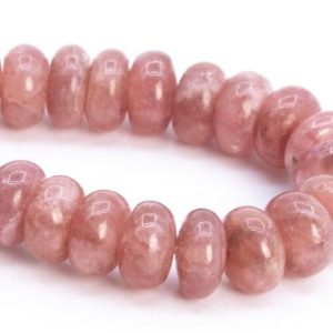 Shop Rhodochrosite Rondelle Beads! 6x3MM Argentina Rhodochrosite Beads Grade AA Pink Genuine Natural Gemstone Half Strand Rondelle Loose Beads 6.5" (114590h-3782) | Natural genuine rondelle Rhodochrosite beads for beading and jewelry making.  #jewelry #beads #beadedjewelry #diyjewelry #jewelrymaking #beadstore #beading #affiliate #ad