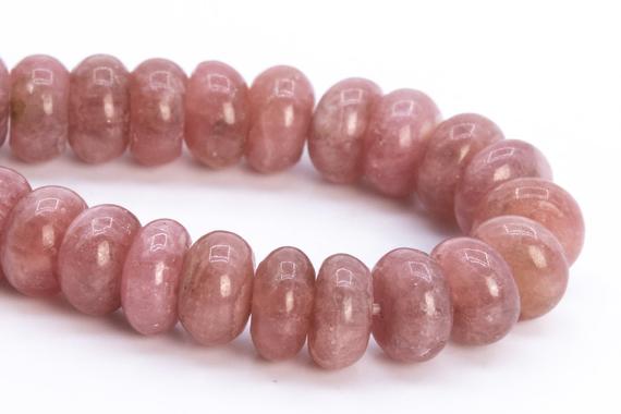 6x3mm Argentina Rhodochrosite Beads Grade Aa Pink Genuine Natural Gemstone Half Strand Rondelle Loose Beads 6.5" (114595h-3782)