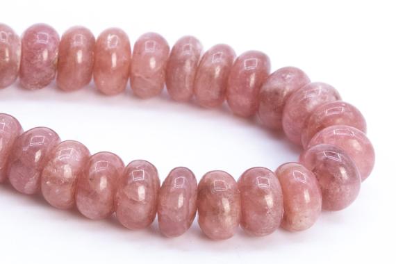 6x3mm Argentina Rhodochrosite Beads Grade Aa Pink Genuine Natural Gemstone Half Strand Rondelle Loose Beads 6.5" (114591h-3782)