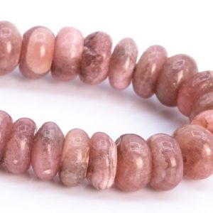 Shop Rhodochrosite Rondelle Beads! 6x4MM Argentina Rhodochrosite Beads Gray Pink Grade A Genuine Natural Half Strand Rondelle Loose Beads 7" Bulk Lot Options (115491h-3867) | Natural genuine rondelle Rhodochrosite beads for beading and jewelry making.  #jewelry #beads #beadedjewelry #diyjewelry #jewelrymaking #beadstore #beading #affiliate #ad