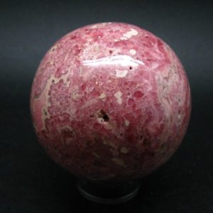 Shop Rhodochrosite Shapes! Rhodochrosite Sphere Ball From Argentina – 2.9" – 709 Grams | Natural genuine stones & crystals in various shapes & sizes. Buy raw cut, tumbled, or polished gemstones for making jewelry or crystal healing energy vibration raising reiki stones. #crystals #gemstones #crystalhealing #crystalsandgemstones #energyhealing #affiliate #ad