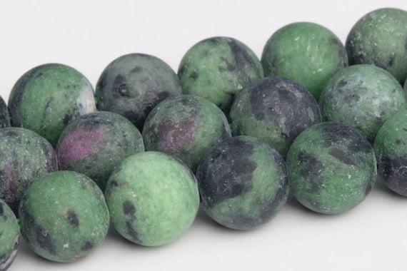 Matte Ruby Zoisite Beads Grade Aa Genuine Natural Gemstone Round Loose Beads 4mm 6mm 8mm 10mm 12mm Bulk Lot Options