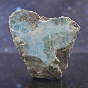 Shop Raw & Rough Larimar Stones! Semi Polished Raw Larimar from Dominican Republic | Caribbean Blue Pectolite  | Rare | 2.73" | 126 grams | Natural genuine stones & crystals in various shapes & sizes. Buy raw cut, tumbled, or polished gemstones for making jewelry or crystal healing energy vibration raising reiki stones. #crystals #gemstones #crystalhealing #crystalsandgemstones #energyhealing #affiliate #ad