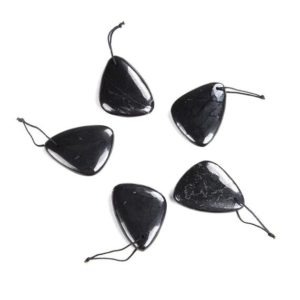 Shop Shungite Pendants! 40x30MM 100% Natural Smooth Russian Shungite Anti Radiation High Carbon  Grade AAA Freeform Triangle Pendant 1 Bead (80008565-D49) | Natural genuine Shungite pendants. Buy crystal jewelry, handmade handcrafted artisan jewelry for women.  Unique handmade gift ideas. #jewelry #beadedpendants #beadedjewelry #gift #shopping #handmadejewelry #fashion #style #product #pendants #affiliate #ad
