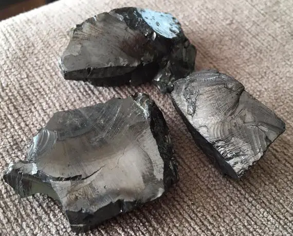 Elite Shungite Stone - Noble Shungite - Raw Shungite Stone - Healing Crystals And Stones - Rough Shungite Crystal - Raw Elite Shungite