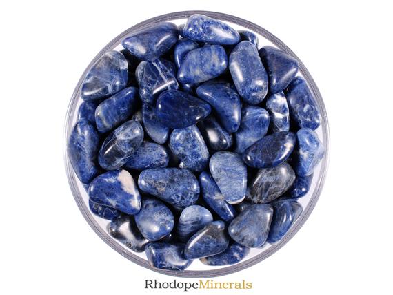 Sodalite Tumbled Stone, Sodalite, Tumbled Stones, Stones, Crystals, Rocks, Gifts, Gemstones, Gems, Zodiac Crystals, Healing Crystals