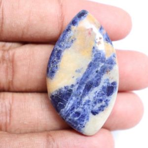 Shop Tumbled Sodalite Crystals & Pocket Stones! A+ Sodalite Cabochon stone, Sodalite Crystal, Sodalite Cabochon, Loose Sodalite Stone, Sodalite Handmade Stone, Loose Gemstone For Jewelry | Natural genuine stones & crystals in various shapes & sizes. Buy raw cut, tumbled, or polished gemstones for making jewelry or crystal healing energy vibration raising reiki stones. #crystals #gemstones #crystalhealing #crystalsandgemstones #energyhealing #affiliate #ad