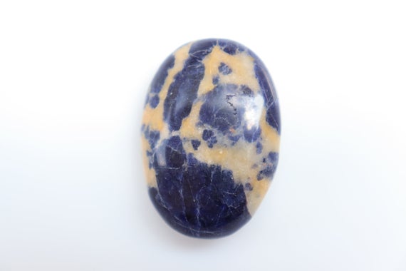Sodalite Palm Stone Small / Sodalite Crystal / Sodalite Palm Stone / Tumbled Sodalite Stone / Sodalite Worry Stone / Reiki Crystal.