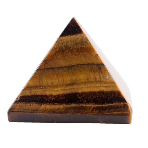Tiger Eye Pyramid, Orgone Tiger Eye Crystal Pyramid, Reiki Chakra Healing Crystal, Meditation