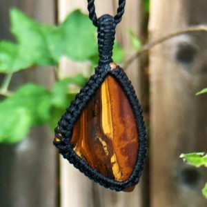 Shop Tiger Iron Jewelry! Tiger eye necklace for women, iron tiger eye cabochon pendant, boho jewelry handmade, macrame rock necklace  for men,tribal inspired jewelry | Natural genuine Tiger Iron jewelry. Buy handcrafted artisan men's jewelry, gifts for men.  Unique handmade mens fashion accessories. #jewelry #beadedjewelry #beadedjewelry #shopping #gift #handmadejewelry #jewelry #affiliate #ad