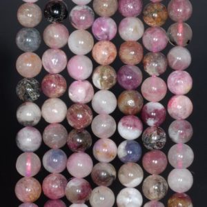 Shop Tourmaline Round Beads! 6-7MM  Tourmaline Gemstone Round Loose Beads 15.5 inch Full Strand (80003501-A157) | Natural genuine round Tourmaline beads for beading and jewelry making.  #jewelry #beads #beadedjewelry #diyjewelry #jewelrymaking #beadstore #beading #affiliate #ad